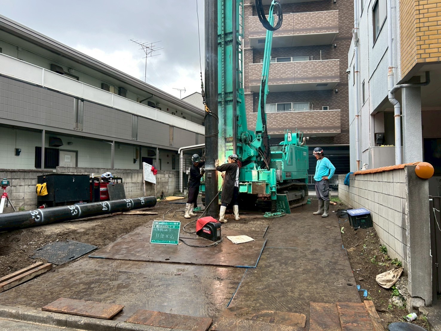 亀有杭工事