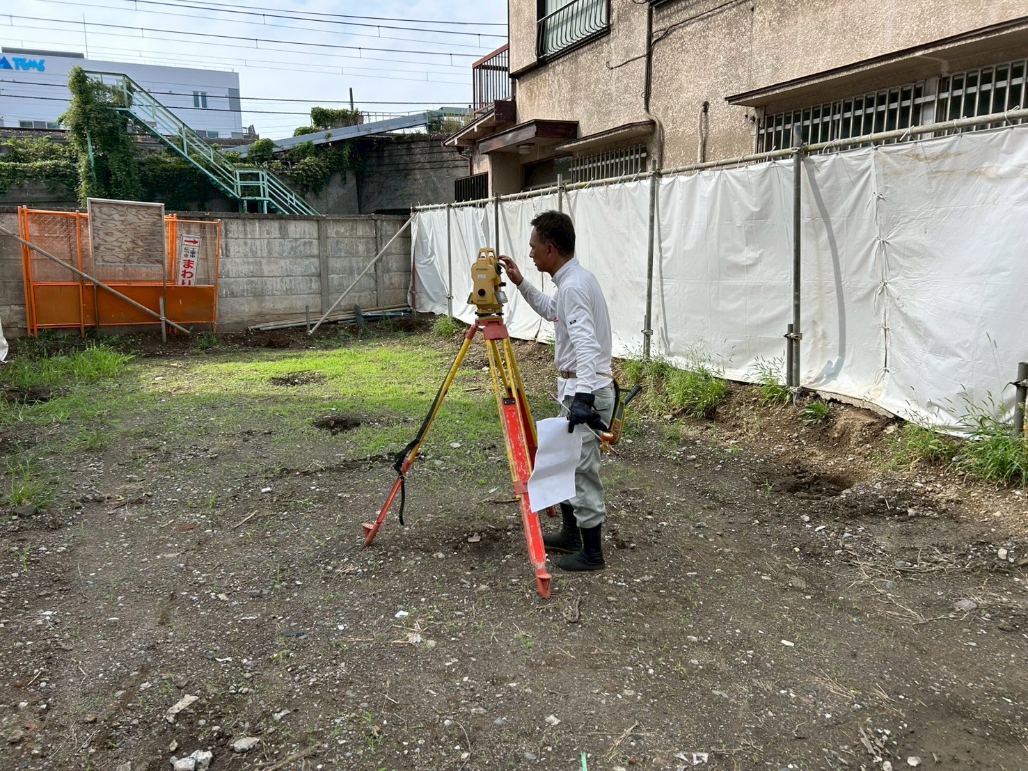荒川一丁目 親杭位置出し